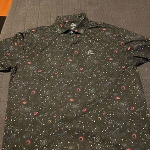 Rhoback Galaxy Print Polo XL
